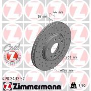 Слика 1 на кочионен диск ZIMMERMANN SPORT BRAKE DISC COAT Z 470.2432.52