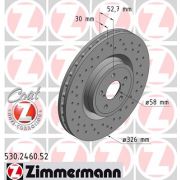 Слика 1 $на Кочионен диск ZIMMERMANN SPORT BRAKE DISC COAT Z 530.2460.52