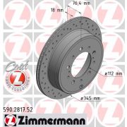 Слика 1 $на Кочионен диск ZIMMERMANN SPORT BRAKE DISC COAT Z 590.2817.52