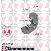 Слика 1 на кочионен диск ZIMMERMANN SPORT BRAKE DISC COAT Z 600.1599.52