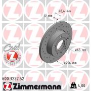 Слика 1 на кочионен диск ZIMMERMANN SPORT BRAKE DISC COAT Z 600.3222.52