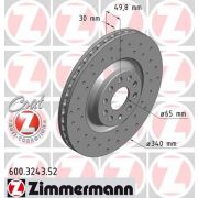 Слика 1 $на Кочионен диск ZIMMERMANN SPORT BRAKE DISC COAT Z 600.3243.52