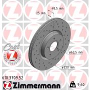 Слика 1 на кочионен диск ZIMMERMANN SPORT BRAKE DISC COAT Z 610.3709.52