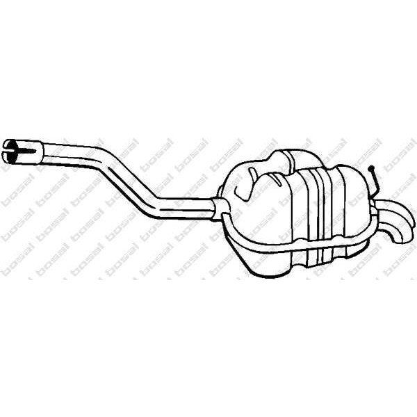 Слика на краен издувен лонец BOSAL 233-163 за VW Jetta 3 (1K2) 1.9 TDI - 105 коњи дизел