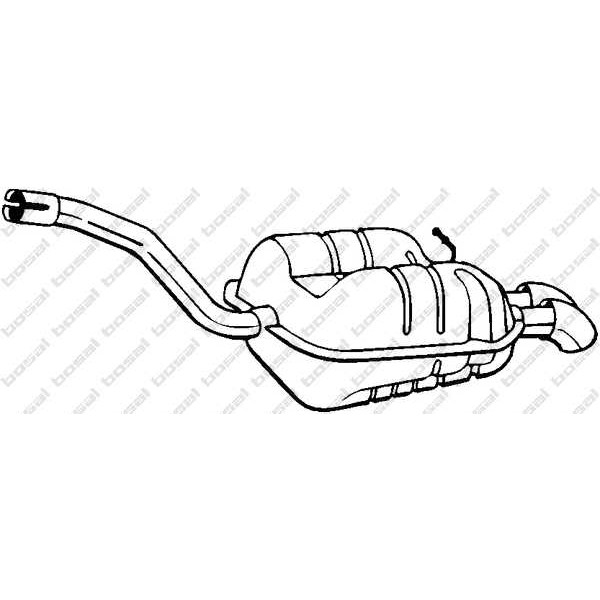 Слика на краен издувен лонец BOSAL 233-187 за VW Golf 5 Variant (1K5) 1.4 TSI - 170 коњи бензин