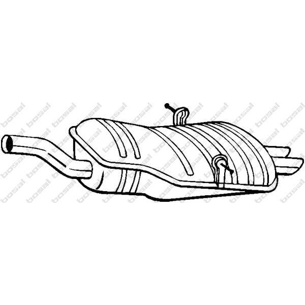 Слика на краен издувен лонец BOSAL 247-191 за BMW 3 Touring E46 320 i - 150 коњи бензин