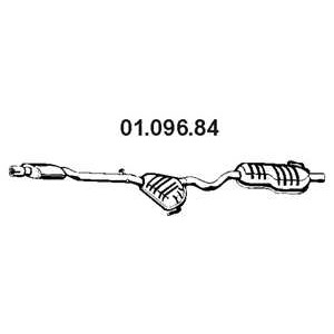 Слика на краен издувен лонец EBERSPACHER 01.096.84 за Alfa Romeo 145 (930) Hatchback 1.4 i.e. 16V T.S. - 103 коњи бензин