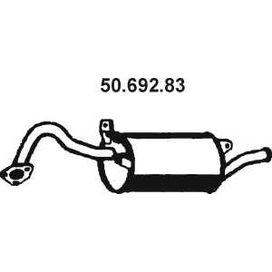 Слика на краен издувен лонец EBERSPACHER 50.692.83 за Mitsubishi Lancer 5 Station Wagon (CB,CD W) 1.6 16V (CB4W) - 113 коњи бензин