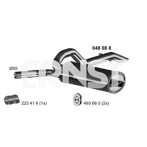 Слика на Краен издувен лонец ERNST 048088