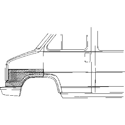 Слика на крило VAN WEZEL 1745157 за Citroen C25 BUS 280,290 1.8 E - 69 коњи бензин