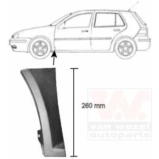 Слика на крило VAN WEZEL 5888155 за VW Golf 4 (1J1) 2.3 V5 - 170 коњи бензин