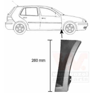 Слика на крило VAN WEZEL 5888156 за VW Golf 4 (1J1) 1.9 TDI - 150 коњи дизел