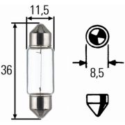 Слика 1 $на Крушка с нагреваема жичка, светлини за парк/позициониране HELLA 8GM 002 092-123