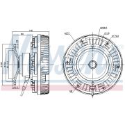 Слика 1 на кумплуг, вентилатор на ладник NISSENS 86085