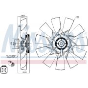 Слика 1 на кумплуг, вентилатор на ладник NISSENS 86196