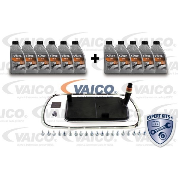 Слика на к-ет делови, смена на масло-автоматски менувач VAICO EXPERT KITS + V20-2084-XXL за BMW 3 Touring E46 316 i - 115 коњи бензин