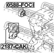 Слика 2 на лагер затегач, линиски ремен FEBEST 2187-CAK