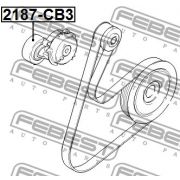 Слика 2 на лагер затегач, линиски ремен FEBEST 2187-CB3