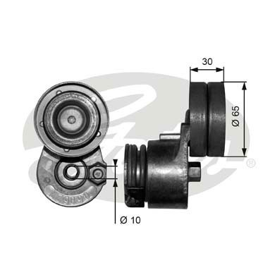 Слика на лагер затегач, линиски ремен GATES DriveAlign® T38482 за Renault Laguna 3 (BT0-1) 2.0 GT - 204 коњи бензин