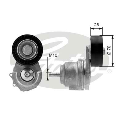 Слика на лагер затегач, линиски ремен GATES DriveAlign® T38498 за Opel Astra GTC 1.7 CDTI - 131 коњи дизел