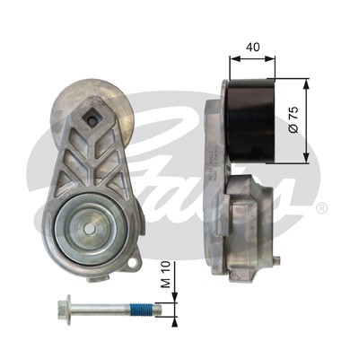 Слика на лагер затегач, линиски ремен GATES DriveAlign® T38726 за камион Renault Premium 2 Lander 380.26 - 381 коњи дизел