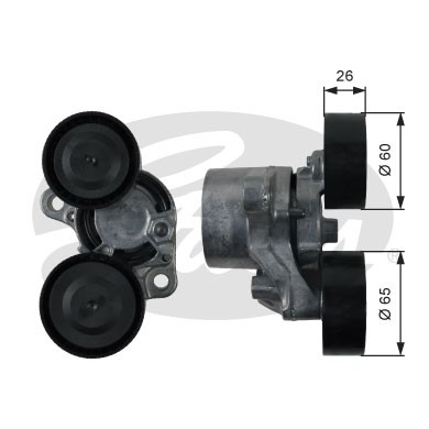 Слика на лагер затегач, линиски ремен GATES DriveAlign® T39198 за BMW 1 F21 125 d - 211 коњи дизел