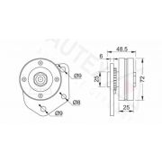 Слика 2 $на Лагер затегач канален ремен AUTEX 641332