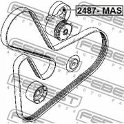 Слика 2 на Лагер затегач канален ремен FEBEST 2487-MAS