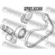 Слика 2 $на Лагер затегач канален ремен FEBEST 2787-XC60