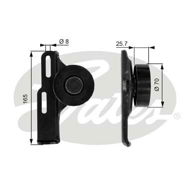 Слика на Лагер затегач канален ремен GATES DriveAlign® T36035 за Renault Megane 1 (BA0-1) 1.6 e (BA0F, BA0S) - 90 коњи бензин