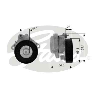 Слика на Лагер затегач канален ремен GATES DriveAlign® T38174