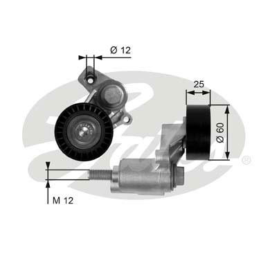 Слика на Лагер затегач канален ремен GATES DriveAlign® T38235 за Citroen Jumpy BOX BS,BT,BY,BZ 1.9 D - 69 коњи дизел