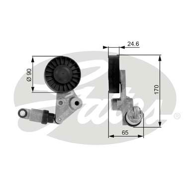 Слика на Лагер затегач канален ремен GATES DriveAlign® T38239 за Opel Astra G Hatchback 2.2 DTI - 125 коњи дизел