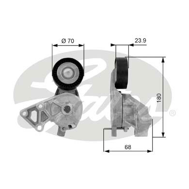 Слика на Лагер затегач канален ремен GATES DriveAlign® T38307 за VW Jetta 4 (1J2) 1.9 TDI - 150 коњи дизел