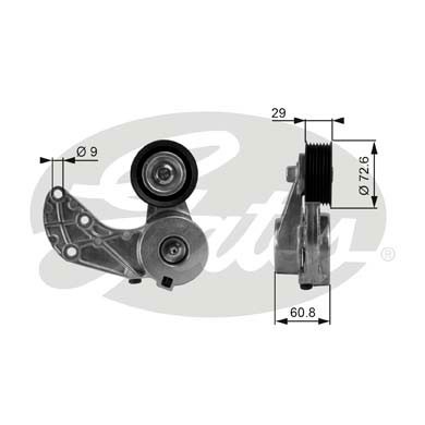 Слика на Лагер затегач канален ремен GATES DriveAlign® T38317 за Audi Q7 (4L) 3.6 FSI - 280 коњи бензин