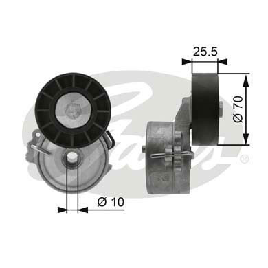 Слика на Лагер затегач канален ремен GATES DriveAlign® T38392 за Fiat Ulysse (179ax) 2.0 JTD - 107 коњи дизел