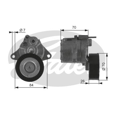 Слика на Лагер затегач канален ремен GATES DriveAlign® T38415 за Lexus LS Saloon (UVF,USF) 460 - 354 коњи бензин