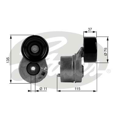 Слика на Лагер затегач канален ремен GATES DriveAlign® T38431