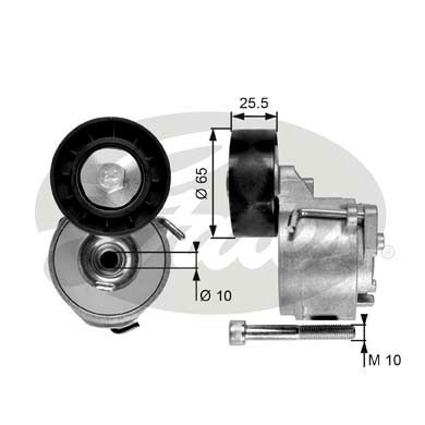 Слика на Лагер затегач канален ремен GATES DriveAlign® T39017 за Saab 9-3 Convertible (YS3F) 1.9 TiD - 150 коњи дизел