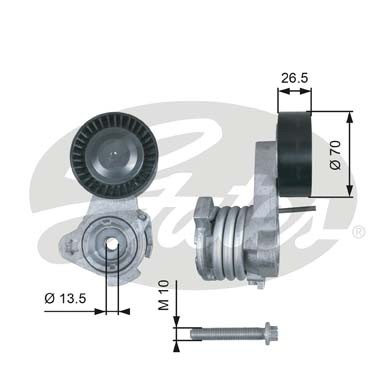 Слика на Лагер затегач канален ремен GATES DriveAlign® T39112 за BMW X3 E83 2.5 si - 218 коњи бензин