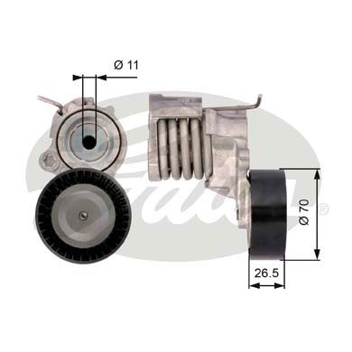 Слика на Лагер затегач канален ремен GATES DriveAlign® T39115 за Seat Cordoba Saloon (6L2) 1.2 - 64 коњи бензин