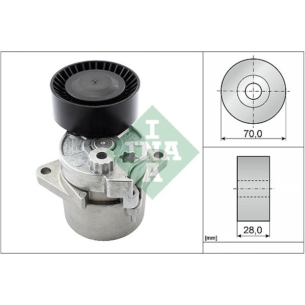 Слика на Лагер затегач канален ремен INA 533 0017 10 за Mercedes CLK (c209) 270 CDI (209.316) - 170 коњи дизел
