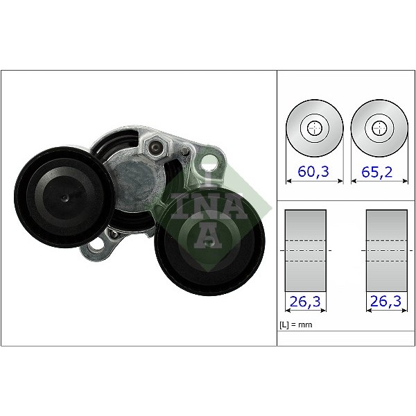 Слика на Лагер затегач канален ремен INA 534 0482 10 за BMW X5 F15 M 50 d - 381 коњи дизел