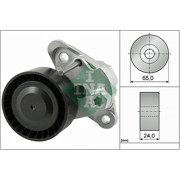 Слика на Лагер затегач канален ремен INA 534 0497 10 за Skoda Octavia (5E3) 1.6 - 110 коњи бензин