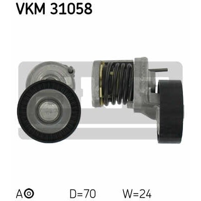 Слика на Лагер затегач канален ремен SKF VKM 31058 за Audi A4 Allroad (8KH, B8) 2.0 TDI quattro - 177 коњи дизел