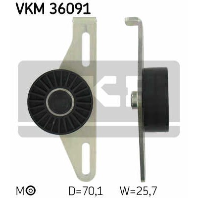 Слика на Лагер затегач канален ремен SKF VKM 36091 за Renault Laguna (B56,556) 1.6 16V (B568, B561) - 107 коњи бензин