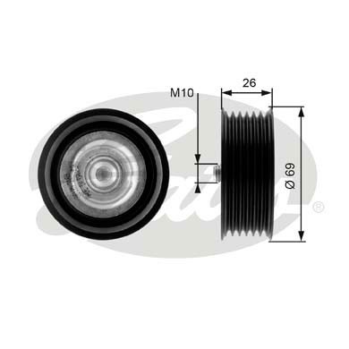 Слика на Лагер затегач лизгач канален ремен GATES DriveAlign® T36125 за Ford Mondeo 3 (B5Y) 2.0 16V DI / TDDi / TDCi - 90 коњи дизел