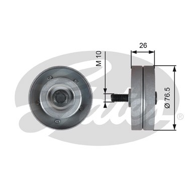 Слика на Лагер затегач лизгач канален ремен GATES DriveAlign® T36182 за Opel Vita C 1.7 DI - 65 коњи дизел