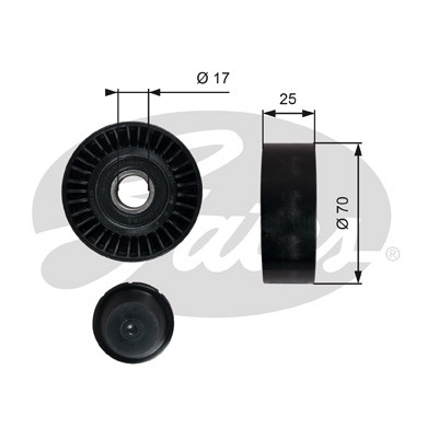 Слика на Лагер затегач лизгач канален ремен GATES DriveAlign® T36249 за Jeep Commander 5.7 [RWD] - 362 коњи бензин