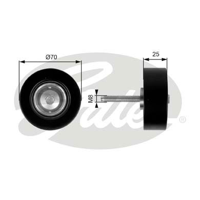 Слика на Лагер затегач лизгач канален ремен GATES DriveAlign® T36263 за Mazda CX-7 (ER) 2.3 MZR DISI Turbo - 258 коњи бензин